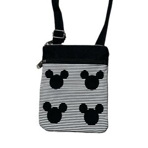 Disney Parks Mickey Mouse Disney Crossbody‎ Purse Black And White